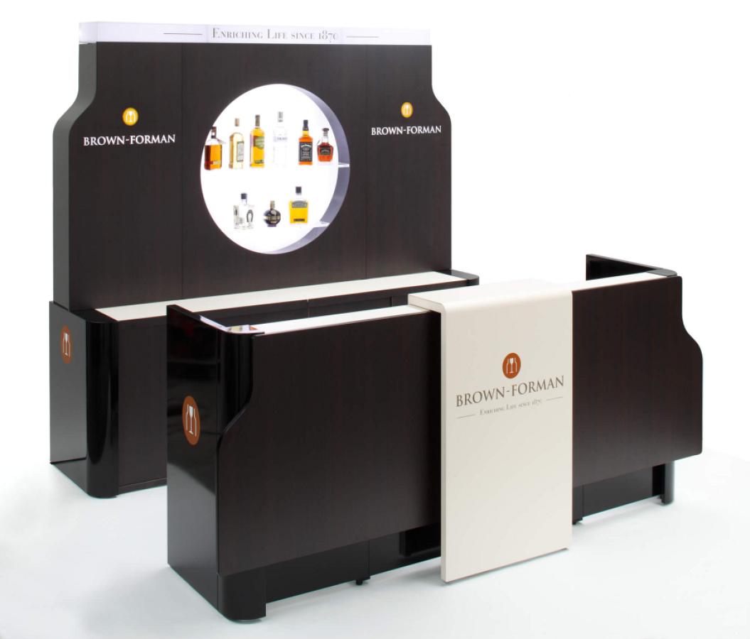 Stand d'exposition pour Brown-Forman.