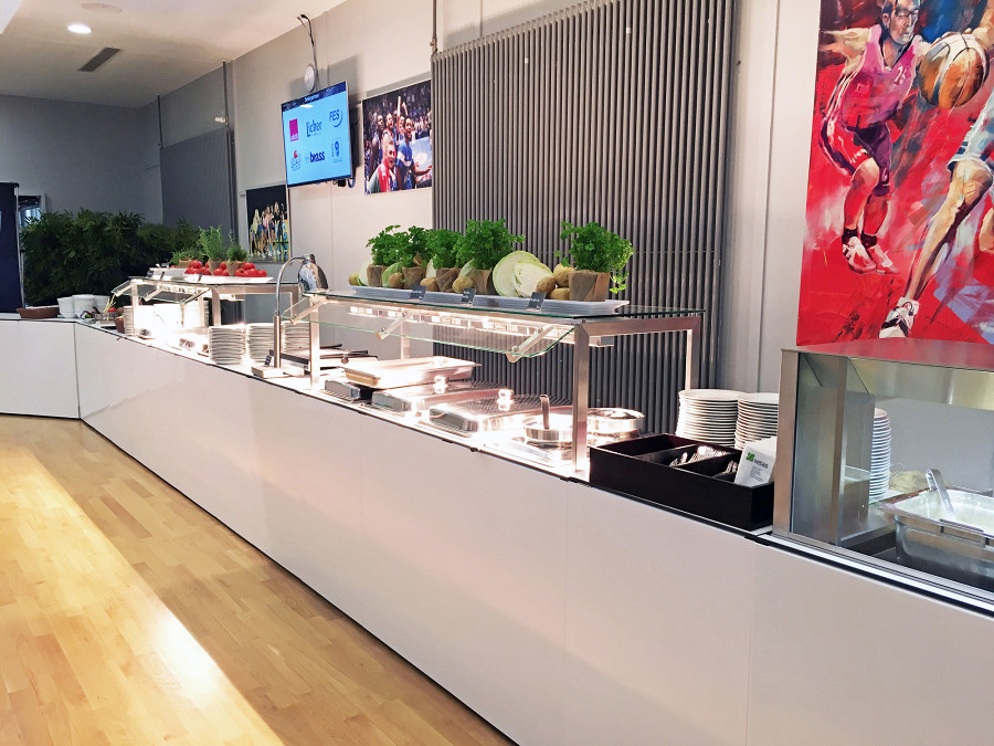 Mobile buffet solution for the Fraport Arena